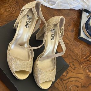 Gold Sparkle Heels